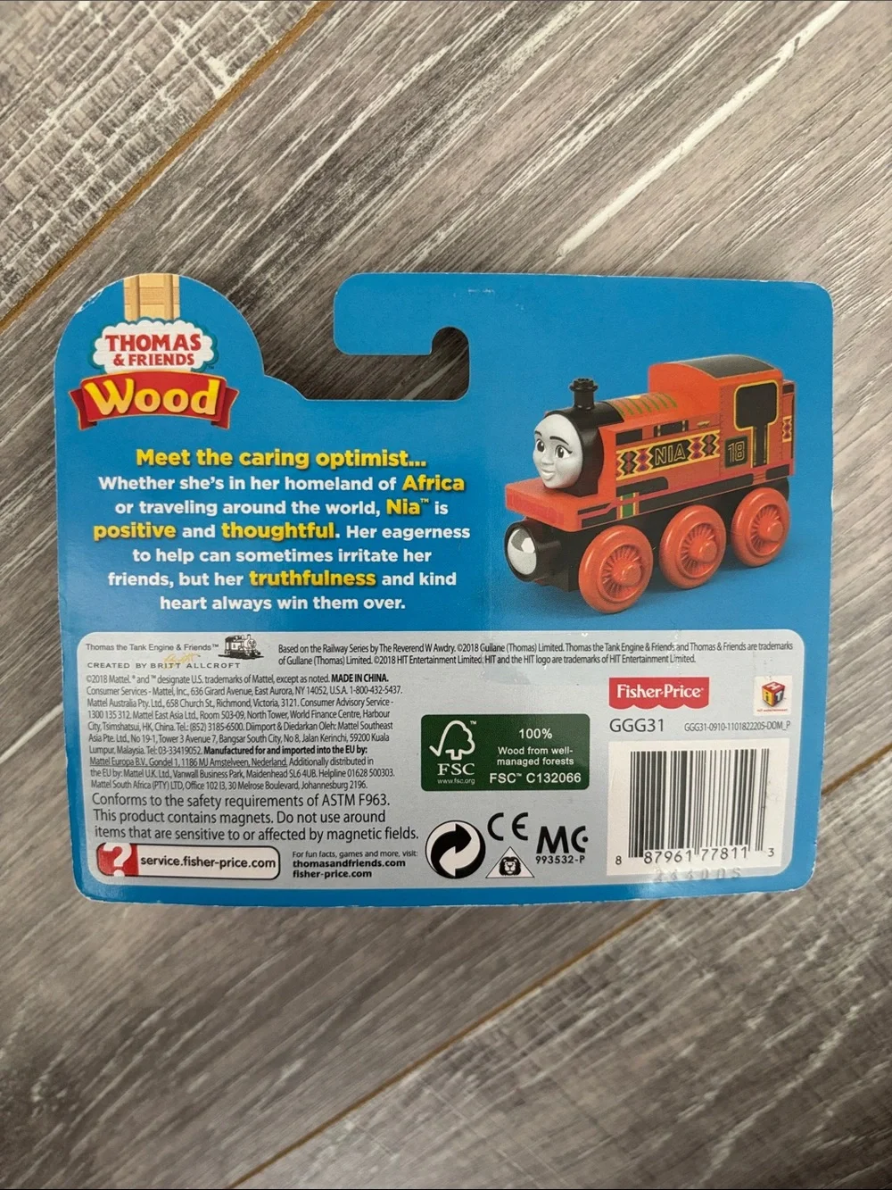 NIB Wooden Nia GGG31 - Thomas & Friends